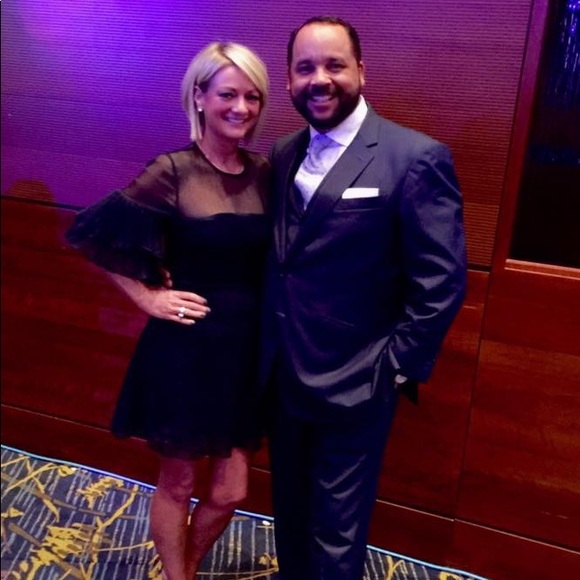 Beautiful navy cocktail dress. - Picture 6 of 8